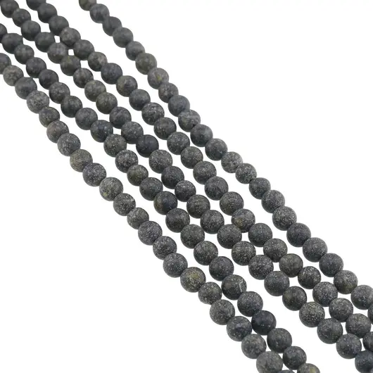 Sirag Jad serpentin rusesc sfere 4-5mm, 38-39cm, imagine 2