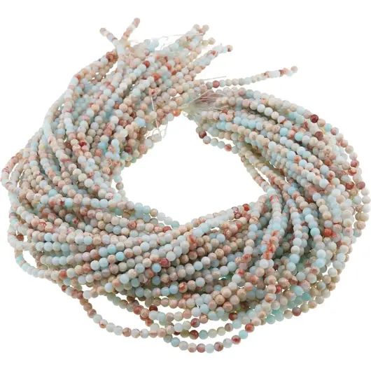 Sirag Jasp Imperial Blue Sea Sediment sfere 4mm, 38-39cm