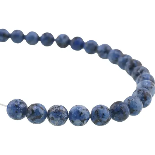 Sirag Jasp sesame albastru sfere 8mm, 37-38cm, imagine 2
