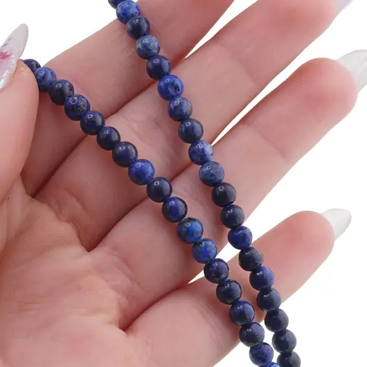 Sirag Lapis lazuli sfere 4-5mm, 36cm, imagine 3