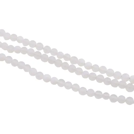 Sirag Opalit mat sfere 4mm, 35-38cm, imagine 2