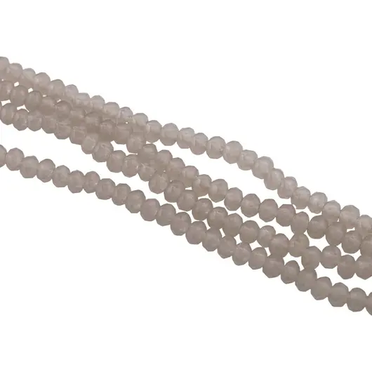 Sirag Zirconiu (sticla) gri discuri fatetate 4mm, 31-44cm, imagine 2