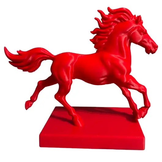 Statueta feng shui Calul de foc cu baza patrata, 15cm, imagine 3