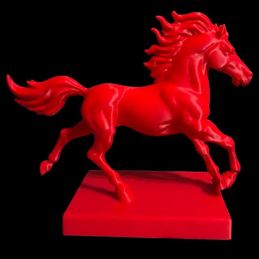 Statueta feng shui Calul de foc cu baza patrata, 15cm, imagine 4