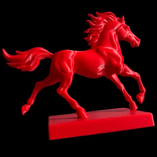 Statueta feng shui Calul de foc cu baza patrata, 15cm, imagine 6