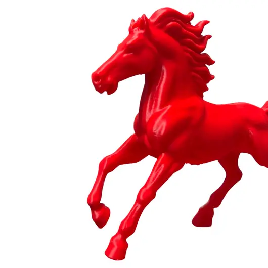 Statueta feng shui Calul de foc cu baza patrata, 15cm, imagine 7