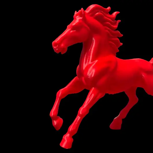 Statueta feng shui Calul de foc cu baza patrata, 15cm, imagine 8