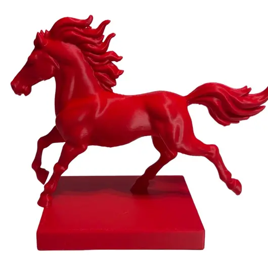 Statueta feng shui Calul de foc cu baza patrata, 15cm, imagine 9