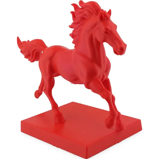 Statueta feng shui Calul de foc cu baza patrata, 19cm, imagine 2