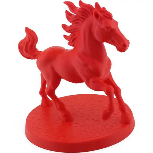 Statueta feng shui Calul de foc cu baza rotunda texturata - 14,5cm, imagine 2