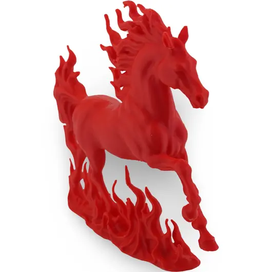 Statueta feng shui Calul de foc cu flacari detaliate ale victoriei - 10,5cm, imagine 2