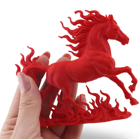 Statueta feng shui Calul de foc cu flacari detaliate ale victoriei - 10,5cm, imagine 3