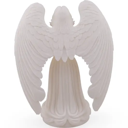 Statueta Inger protectiv gravat, 14,5cm - alb, imagine 2