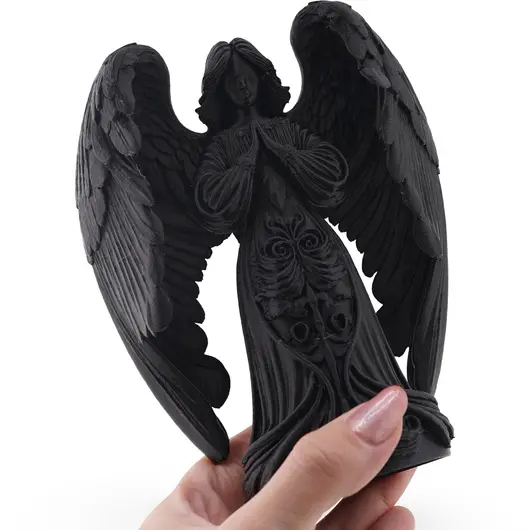 Statueta Inger protectiv gravat, 14,5cm - negru, imagine 3