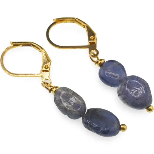 Cercei cu agatatoare Iolith neuniform, 7-10mm