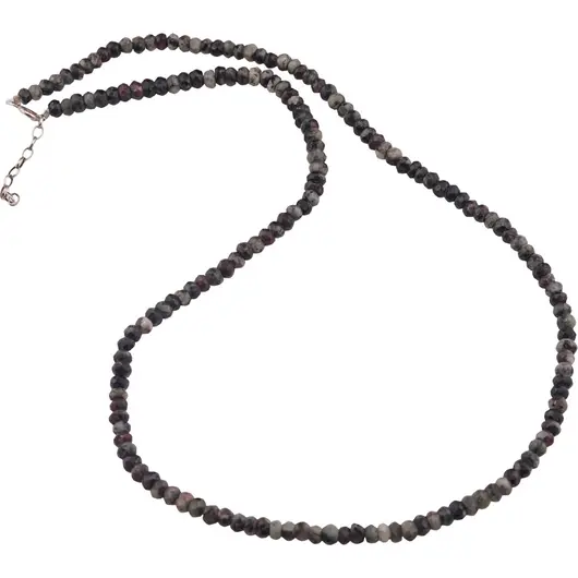 Colier Eudialit discuri fatetate 4-5mm si argint 925