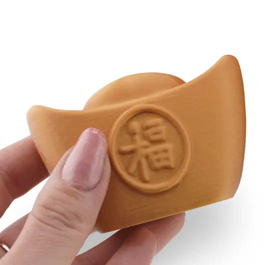 Decoratiune feng shui Pepita aurie pentru prosperitate - 8cm, imagine 3