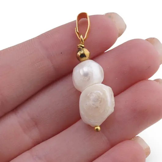 Pandantiv Perle de cultura neuniforme, 12-18mm, imagine 4