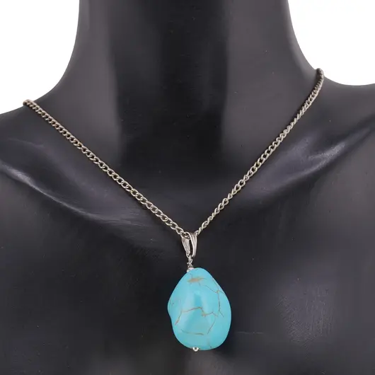 Pandantiv Turcoaz neuniform, 18-20mm, imagine 2