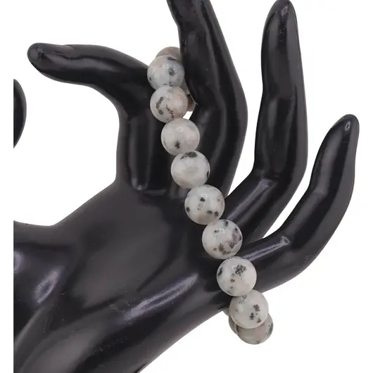 Bratara Jasp kiwi sfere 10mm, imagine 2