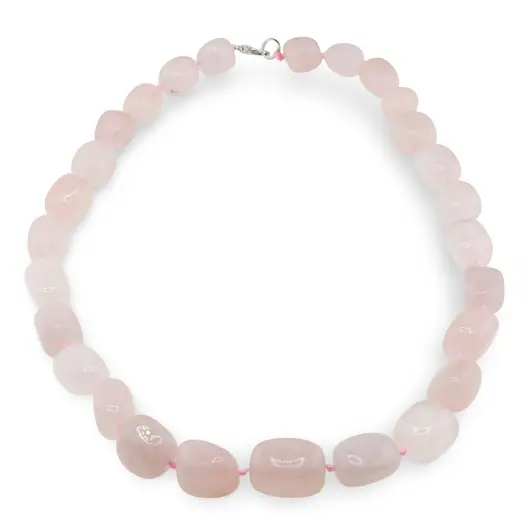 Colier cuart roz nuggets mari