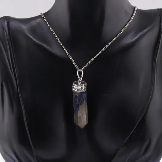 Pandantiv cu varf si montura argintie Iolith, imagine 2