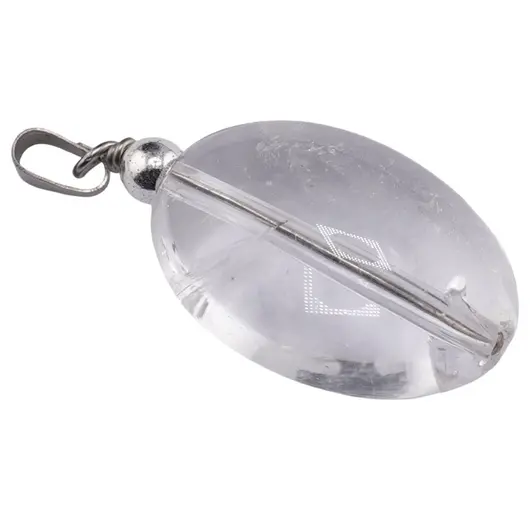 Pandantiv Cuart transparent nugget, 22-26mm