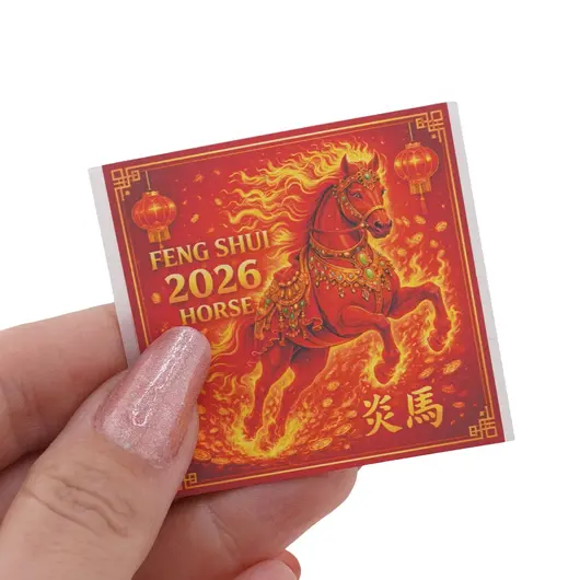 Abtibild sticker Feng Shui cu Calul de Foc - 2026, imagine 3