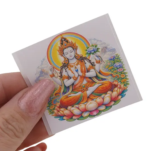 Abtibild sticker Feng Shui cu Chenrezig (Avalokiteshvara), imagine 3