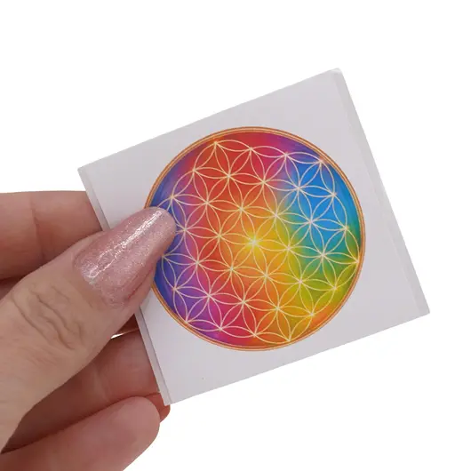 Abtibild sticker Feng Shui cu Floarea vietii, imagine 3