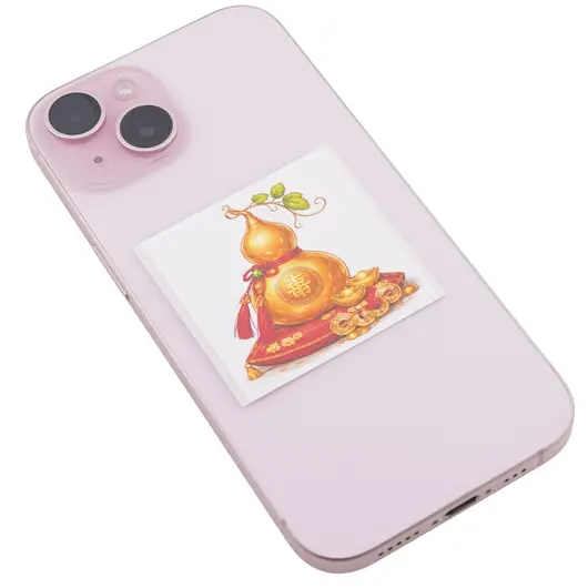 Abtibild sticker Feng Shui cu Wu lou si simboluri norocoase, imagine 2