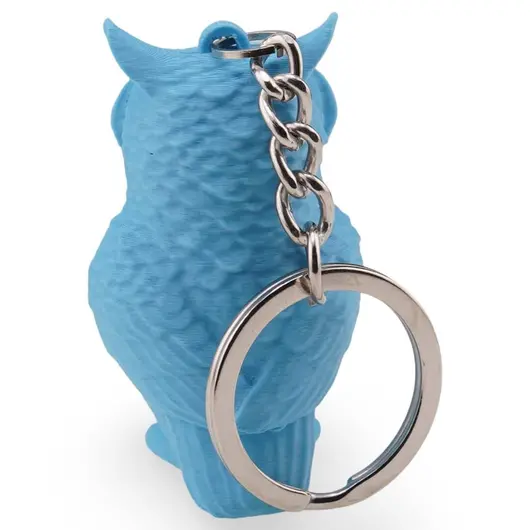 Breloc cu bufnita albastra - 4,5cm, imagine 2