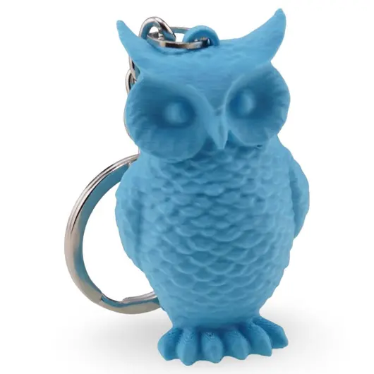 Breloc cu bufnita albastra - 4,5cm