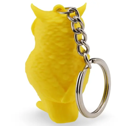 Breloc cu bufnita galbena - 4,5cm, imagine 2