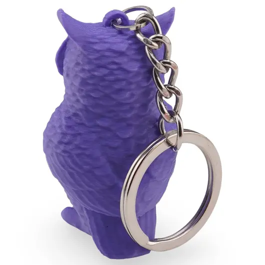 Breloc cu bufnita mov - 4,5cm, imagine 2