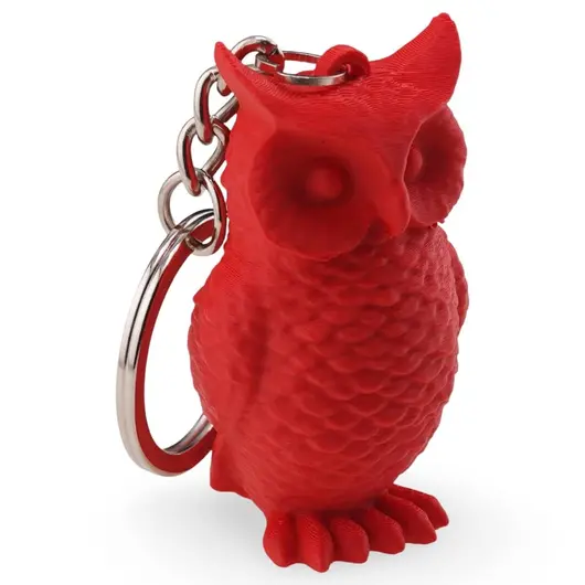 Breloc cu bufnita rosie - 4,5cm