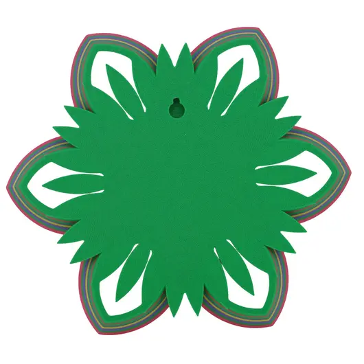 Mandala decorativa layered pentru perete Floare stilizata, 18cm, imagine 3