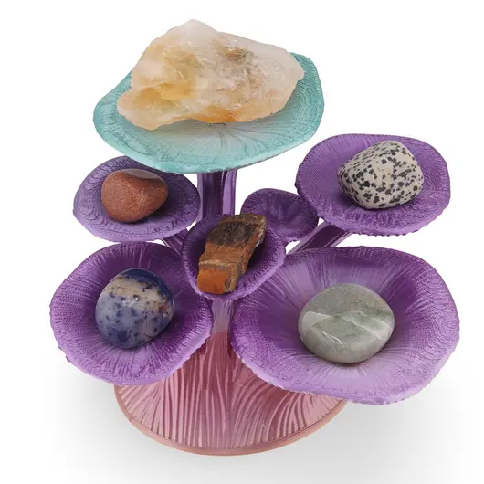 Suport pentru cristale model ciuperca - multicolor, imagine 2