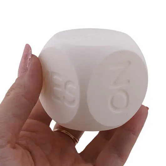 Zar decizional Yes / No / Maybe - Raspuns rapid pentru alegeri, alb, imagine 3