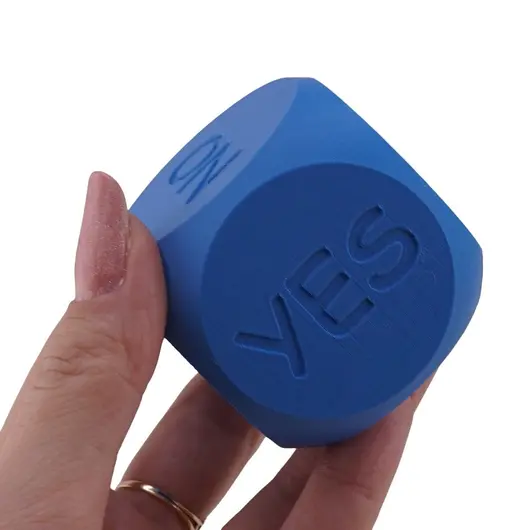 Zar decizional Yes / No - Raspuns rapid pentru alegeri, albastru, imagine 3