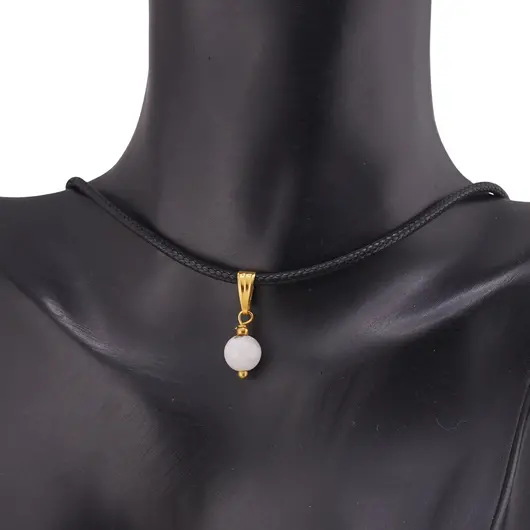 Pandantiv Piatra lunii sfera 7-8mm, imagine 2