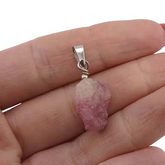 Pandantiv Turmalina roz bruta, 12-16mm, imagine 3