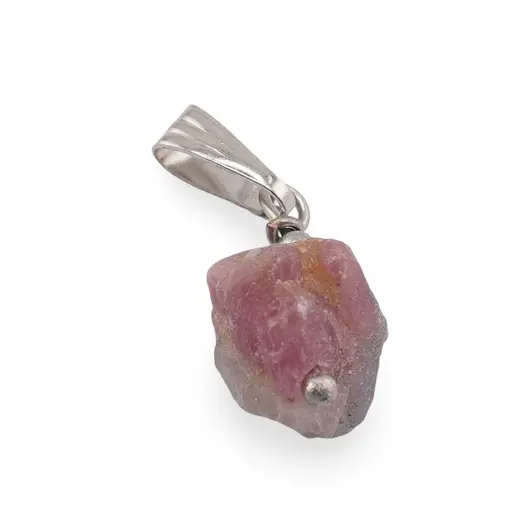 Pandantiv Turmalina roz bruta, 12-16mm