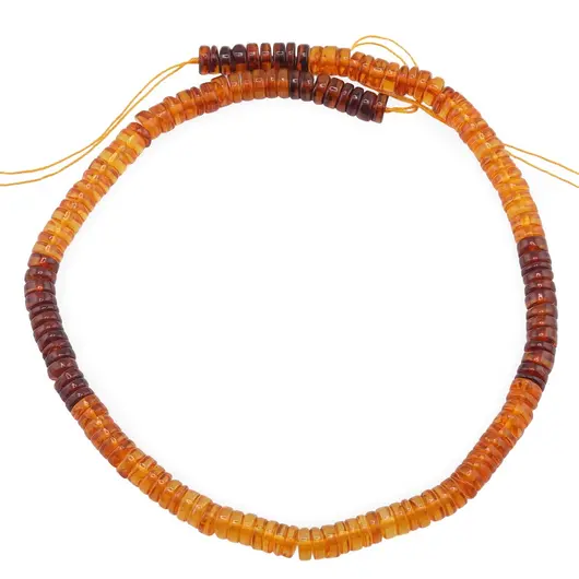 Sirag Chihlimbar degrade heishi 7mm, 40cm