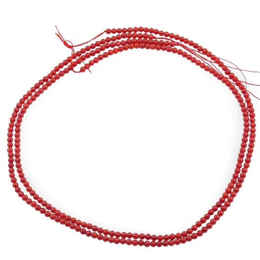Sirag Coral rosu deschis sfere 3mm, 39cm