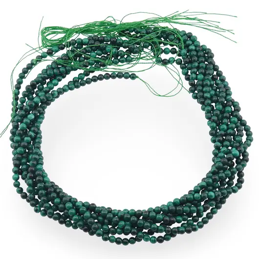 Sirag Malachit sfere 4mm, 39cm