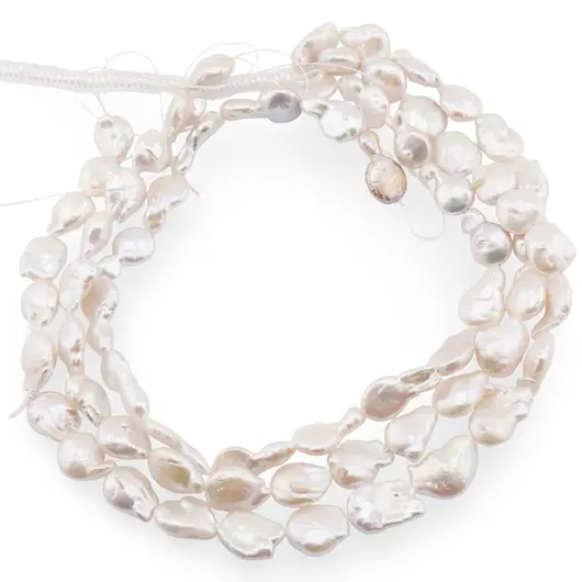 Sirag Perle de cultura albe neregulate 18-20mm, 40cm