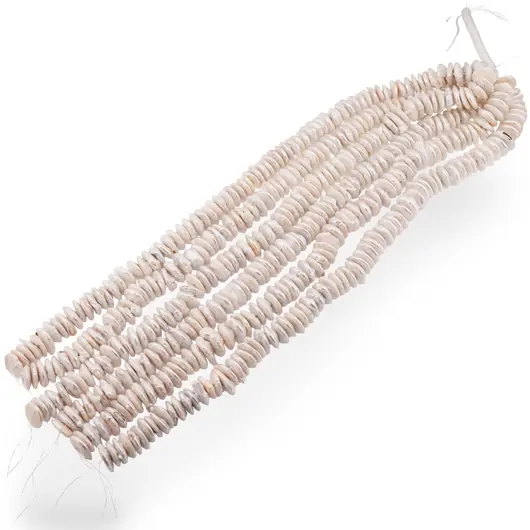 Sirag Perle de cultura albe turtite 17-18mm, 38cm