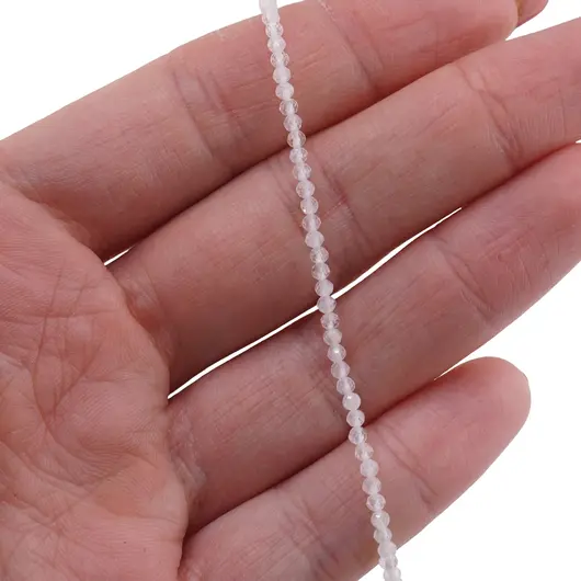 Sirag Piatra lunii sfere micro fatetate 2mm, 39cm, imagine 2