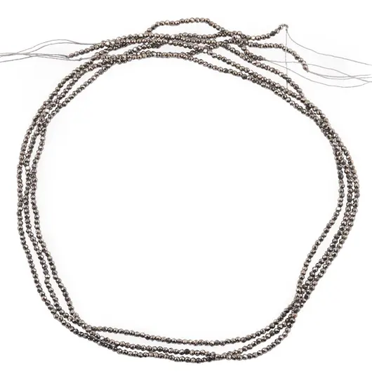 Sirag Pirita sfere micro fatetate 2mm, 39cm